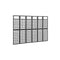 6 Panel Room Divider Trellis Solid Fir Wood Black