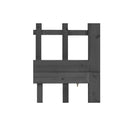 6 Panel Room Divider Trellis Solid Fir Wood Black