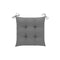 6 Pcs Chair Cushions Grey 40 X 40 X 7 Cm Fabric