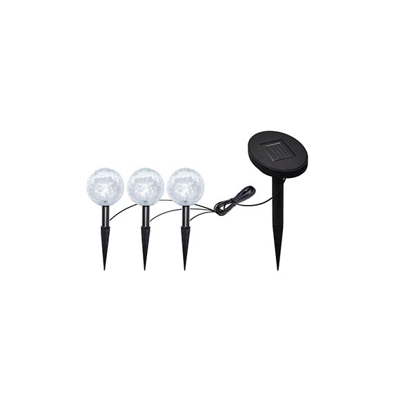 6 Pcs Garden Lights Led With Spike Anchors And Solar Panels