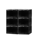 6Pcs Sneaker Display Shoe Storage Box Plastic Stackable