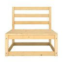 6 Piece Garden Lounge Set Solid Pinewood