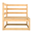 6 Piece Garden Lounge Set Solid Pinewood