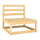 6 Piece Garden Lounge Set Solid Pinewood