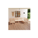 6 Piece Garden Lounge Set Solid Pinewood 70 X 70 X 67 Cm