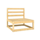 6 Piece Garden Lounge Set Solid Wood Pine