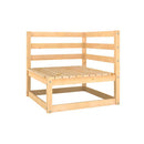Solid Wood Pine 6 Piece Garden Lounge Set