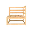 Solid Wood Pine 6 Piece Garden Lounge Set