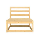 6 Piece Wood Pine Solid Garden Lounge Set