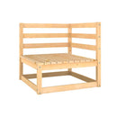 6 Piece Garden Lounge Set Solid Wood Pine