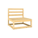 Solid Wood Pine 6 Piece Garden Lounge Set