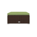 6 Piece Garden Lounge Set With Cushions Brown Poly Rattan