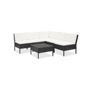 6 Piece Garden Lounge Set With Cushions Pe Rattan