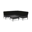 6 Piece Garden Lounge Set With Cushions Pe Rattan