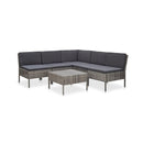 6 Piece Garden Lounge Set With Cushions Pe Rattan