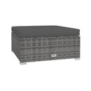 6 Piece Grey Garden Lounge Set With Cushions Poly Rattan