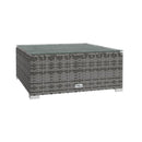 6 Piece Grey Garden Lounge Set With Cushions Poly Rattan
