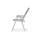 6 Piece Outdoor Dining Set Steel And Textilene Grey