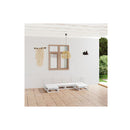 6 Piece Solid Pinewood Garden Set Lounge