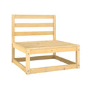 6 Piece Solid Pinewood Garden Lounge Set