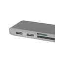 6 Port Usb Type C Hub Adapter High Speed Splitter