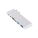 6 Port Usb Type C Hub Adapter High Speed Splitter