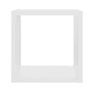 6 Wall Cube Shelves White 26 X 15 X 26 Cm