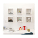 6 Wall Cube Shelves White 26 X 15 X 26 Cm