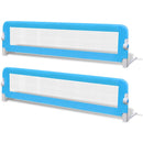 2 Pieces Blue Toddler Safety Bed Rail 150x42cm