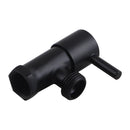 Round Washing Machine Stop Tap Shut Off Valve Wall Mounted Black Brass