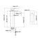 Polly Waterfall Square Chrome Tall Basin Mixer Tap