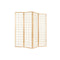 6 Panel Room Divider Screen Foldable Pine Wood Stand Natural