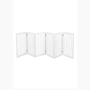 6 Panels Wooden Pet Fence Safety Stair Barrier Security Door