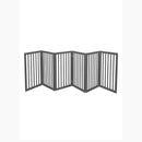 6 Panels Wooden Pet Fence Safety Stair Barrier Security Door
