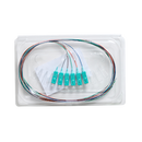 Fibre Pigtail Sc Om4 Multimode 2M 6 Pack Rainbow Aqua Connector