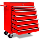 7-Drawer Workshop Tool Trolley - Red