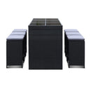 7-Piece Outdoor Bar Table and Stools Set