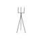 70Cm Tripod Flower Pot Plant Stand With Pink Flowerpot Holder