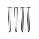 71Cm Set Of 4 Industrial 3 Retro Table Legs 12Mm Steel Bench Desk