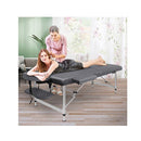 75Cm Massage Table 2 Fold Portable Bed Desk Aluminium Lift Up