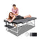 75Cm Massage Table 2 Fold Portable Bed Desk Aluminium Lift Up