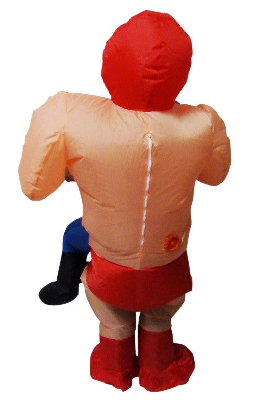 Fan Operated Costume - Wrestler Fancy Dress Inflatable Suit