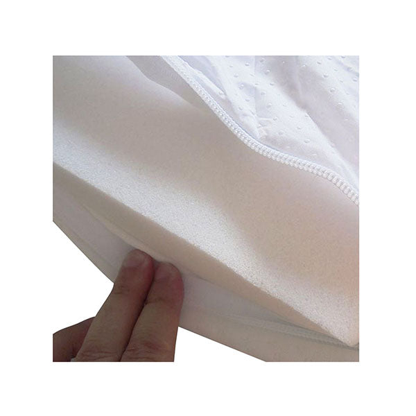 7Cm Memory Foam Bed Mattress Topper Polyester Underlay Cover King