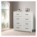 Storage Cabinet Tower Chest Of Drawers Dresser Tallboy 7 Drawer Beige