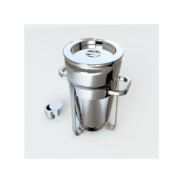 7L Round Stainless Steel Soup Warmer Marmite Chafer Chafing Dish