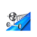 8M Solar Swimming Pool Cover Blanket Bubble Roller Adjustable