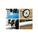 8M Solar Swimming Pool Cover Blanket Bubble Roller Adjustable