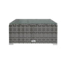 7Pcs Grey Outdoor Patio Lounge With Cushions Poly Rattan