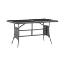 7 Piece Garden Dining Set Anthracite And Grey Poly Rattan