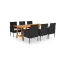7 Piece Outdoor Garden Dining Set